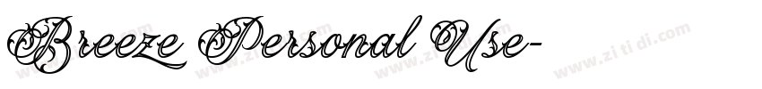 Breeze Personal Use字体转换 Breeze Personal Use字体转换